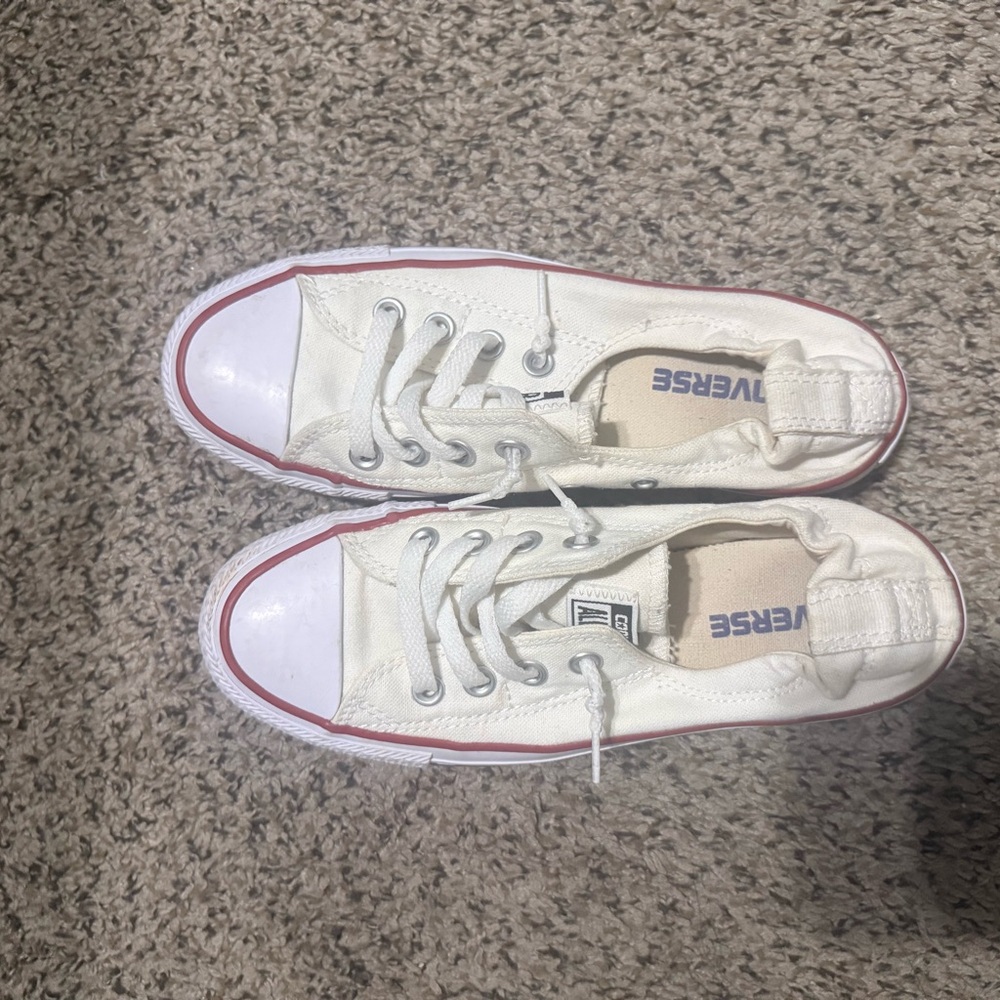 Converse Chuck Taylor All Star White Slip On Ballet Sneakers Women 6.5